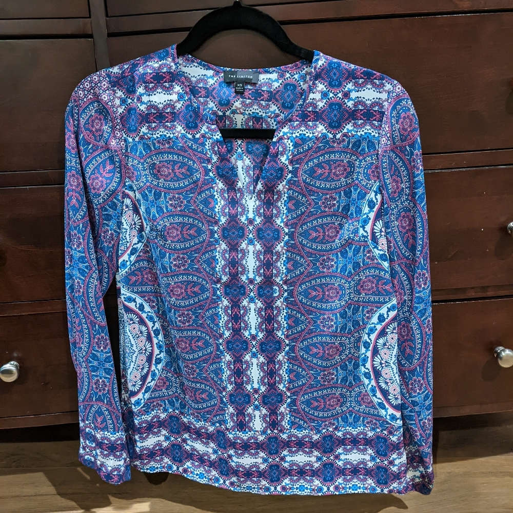 Pink and blue top